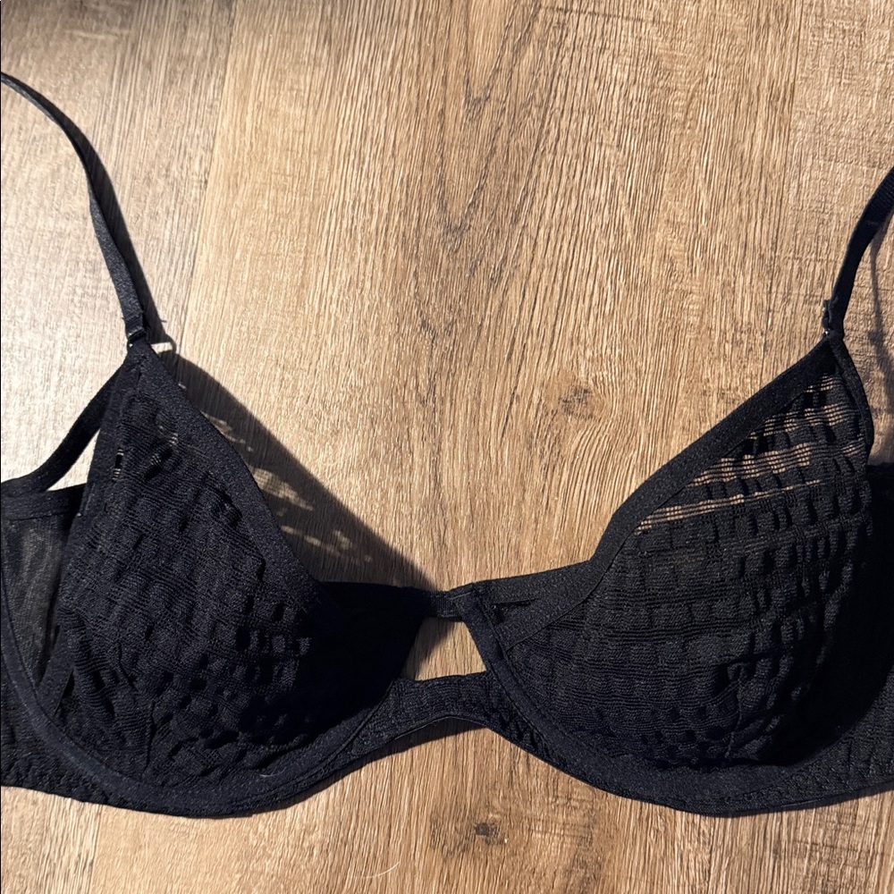 Free People Black Lace Bra Size 32 D